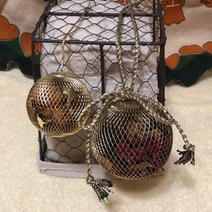 2~House of Lloyd Christmas Potpourri/Sachet Christmas Ornaments one 3” & one 5”